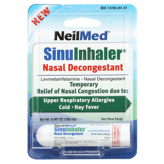 NeilMed, SinuInhaler, Nasal Decongestant, 0.007 oz (198 mg)