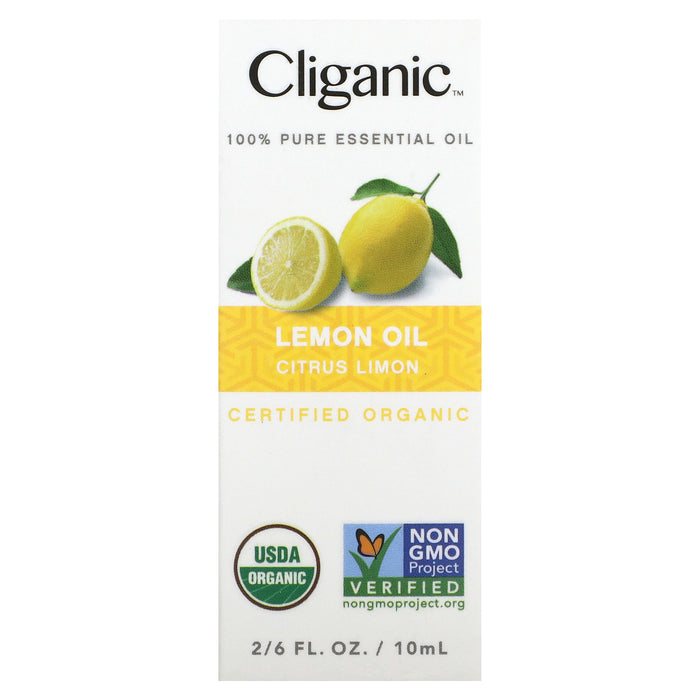 Cliganic, 100% Pure Essential Oil, Lemon Oil, 0.33 fl oz (10 ml)