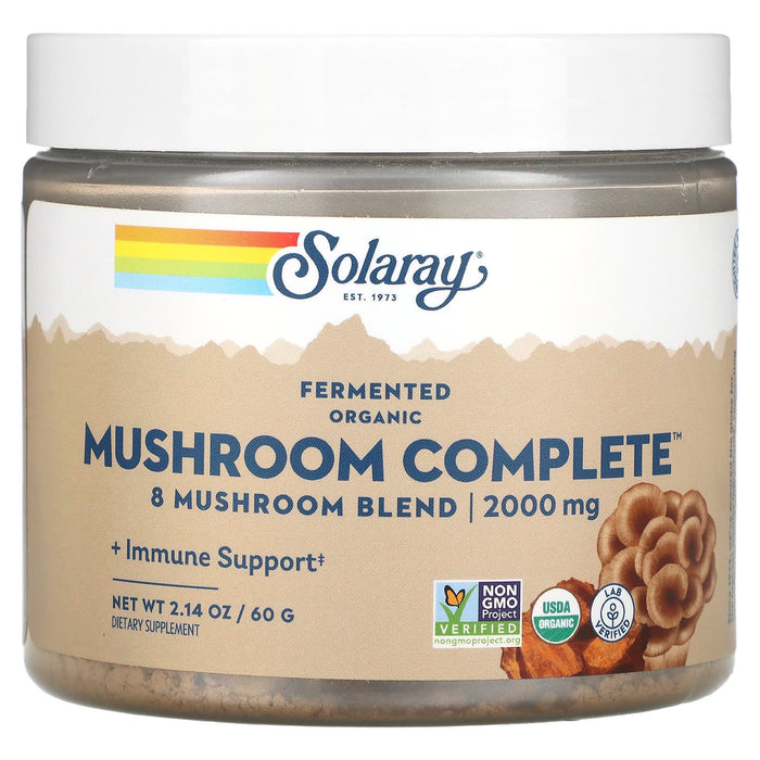 Solaray, Organic Fermented Mushroom Complete, 2,000 mg, 2.14 oz (60 g)