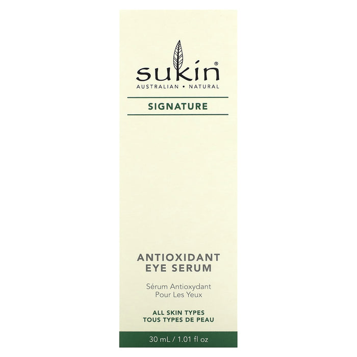 Sukin, Signature, Antioxidant Eye Serum, 1.01 fl oz (30 ml)