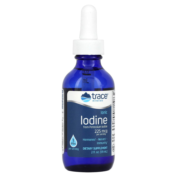 Trace Minerals ®, Ionic Iodine, 225 mcg, 2 fl oz (59 ml)