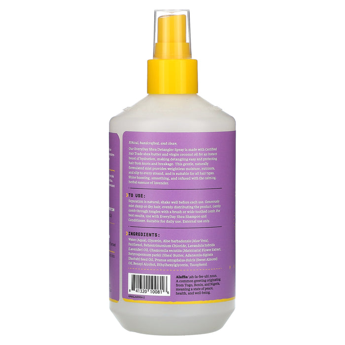 Alaffia, Everyday Shea Detangler Spray, Lavender, 12 fl oz (354 ml)