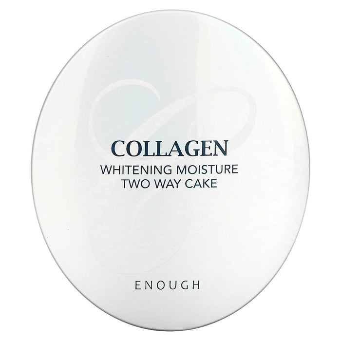 Enough, Collagen, Whitening Moisture Two Way Cake, SPF 28 PA++, #21, 26 g