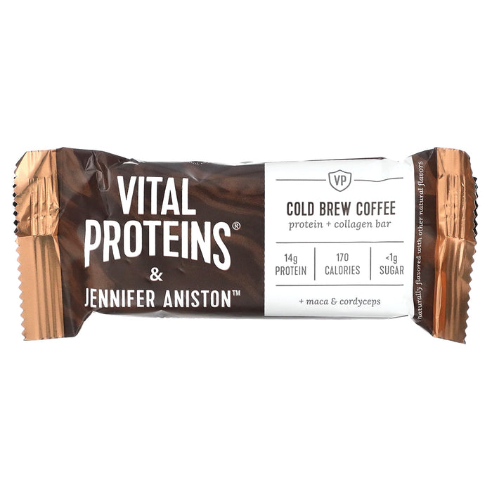 Vital Proteins, Protein + Collagen Bar, Peanut Butter Fudge, 12 Bars, 1.3 oz (38 g) Each