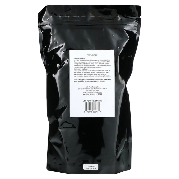 J&R Port Trading, Organic Rooibos Tea, Caffeine Free, 1 lb (454 g)