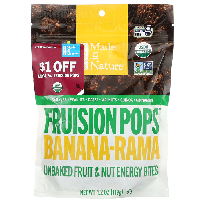 Made in Nature, Fruision Pops, Banana-Rama, 4.2 oz (119 g)