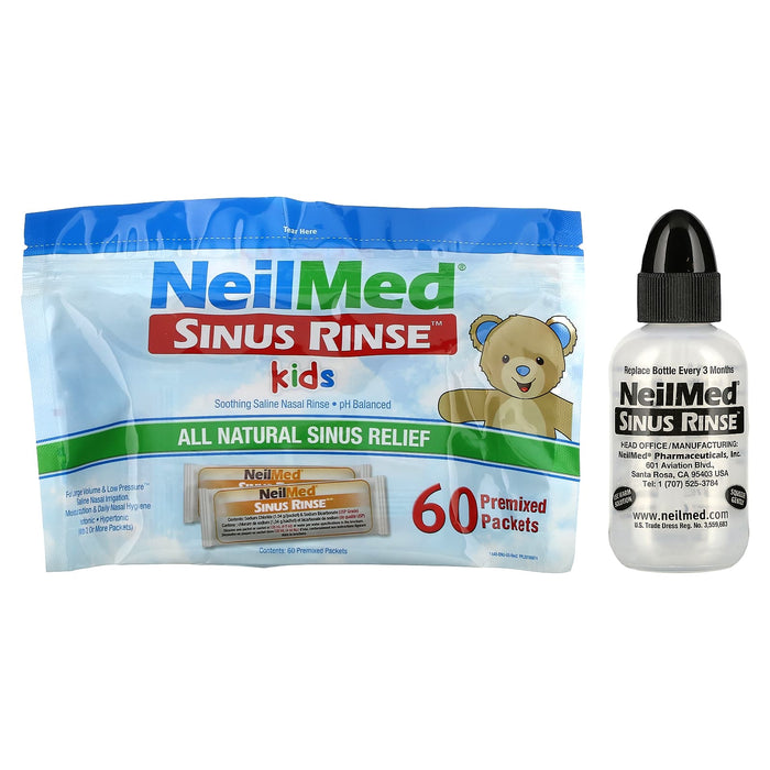 NeilMed Sinus Rinse Saline Nasal Natural Sinus & Allergy Relief sachets x 60