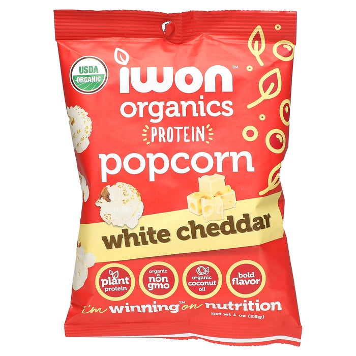 IWON Organics, Organic Protein Popcorn, Sweet & Salty, 8 Bags, 1 oz (28 g) Each