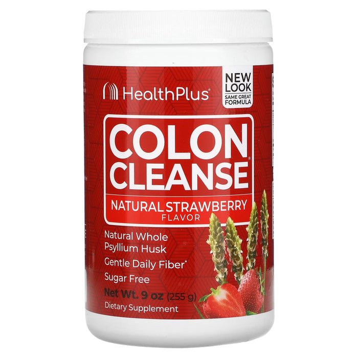 Health Plus Inc., Colon Cleanse, Natural Strawberry, 9 oz (255 g)