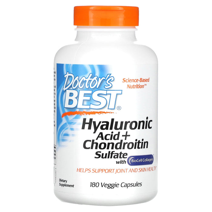 Doctor's Best, Hyaluronic Acid + Chondroitin Sulfate with BioCell Collagen, 60 Veggie Caps