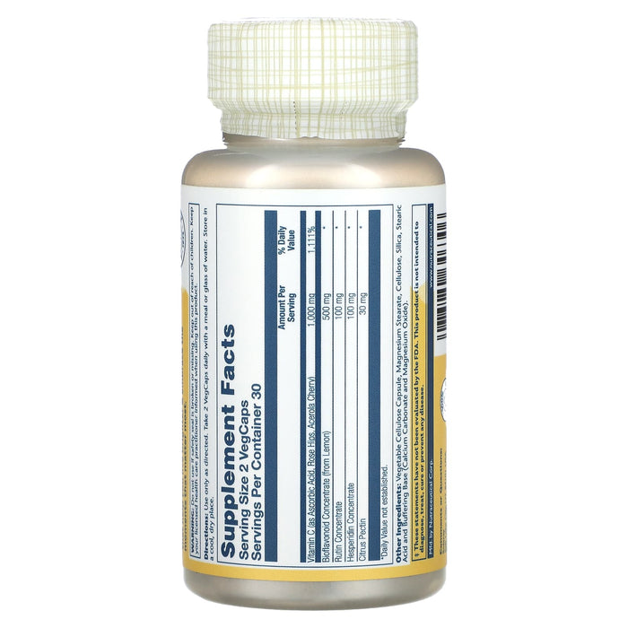 Solaray, Super Bio Vitamin C, Timed Release, 500 mg, 60 VegCaps
