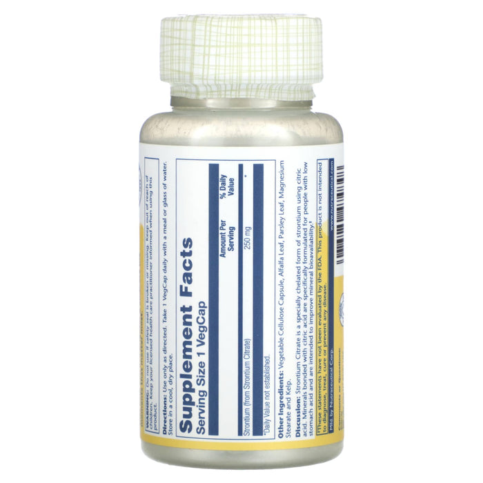 Solaray, Strontium Citrate, 250 mg, 60 Vegcaps