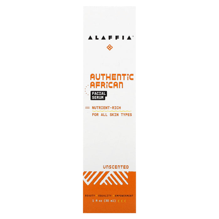 Alaffia, Authentic African, Facial Serum, Unscented, 1 fl oz (30 ml)