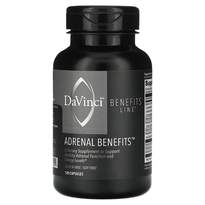 DaVinci Laboratories of Vermont, Benefits Line, Adrenal Benefits, 60 Capsules