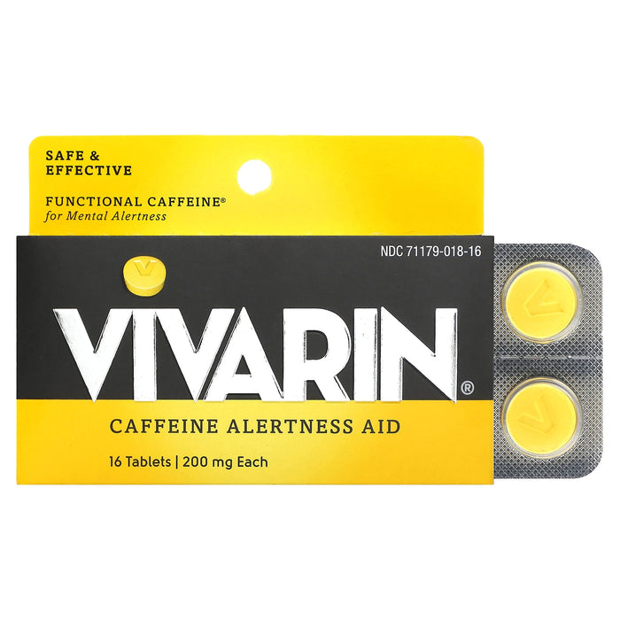 Vivarin, Caffeine Alertness Aid, 200 mg, 16 Tablets