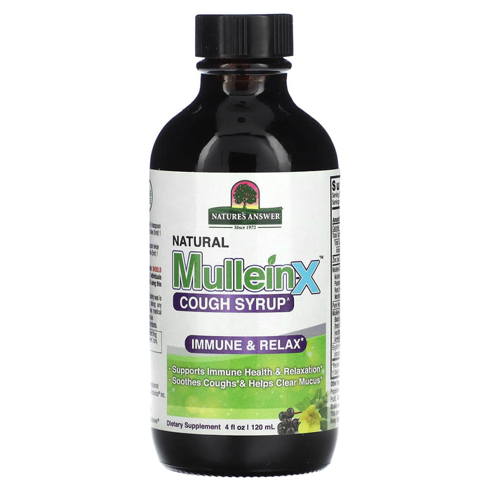 Nature's Answer, Natural Mullein X Cough Syrup, 4 fl oz (120 ml)