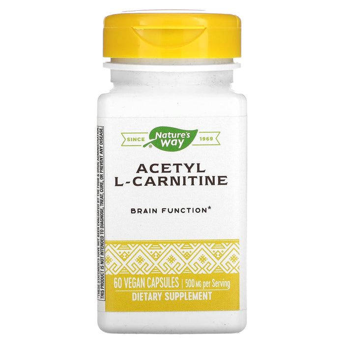 Nature's Way, Acetyl L-Carnitine, 500 mg, 60 Vegan Capsules