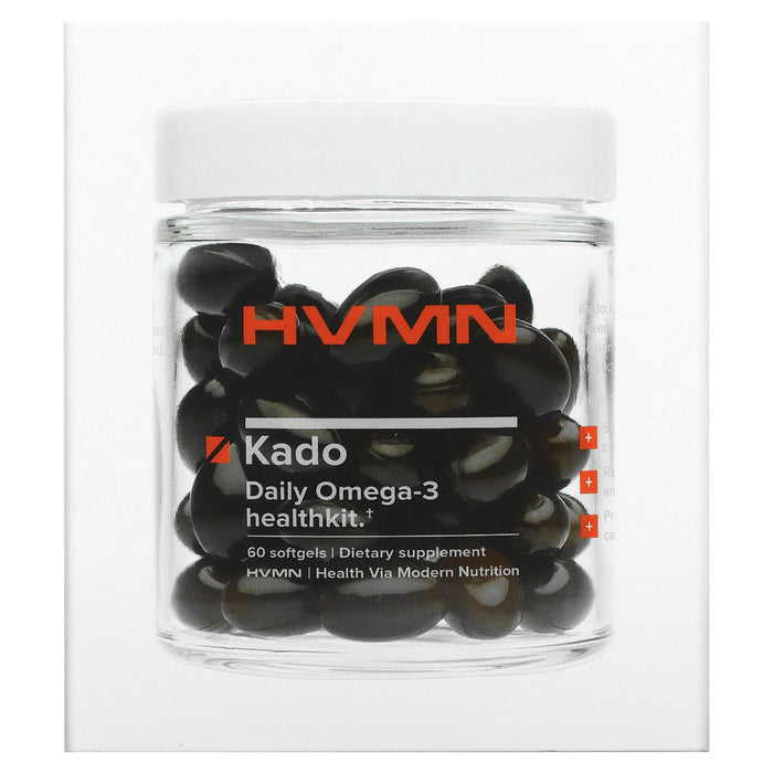 HVMN, Kado, Daily Omega-3 Healthkit, 60 Softgels