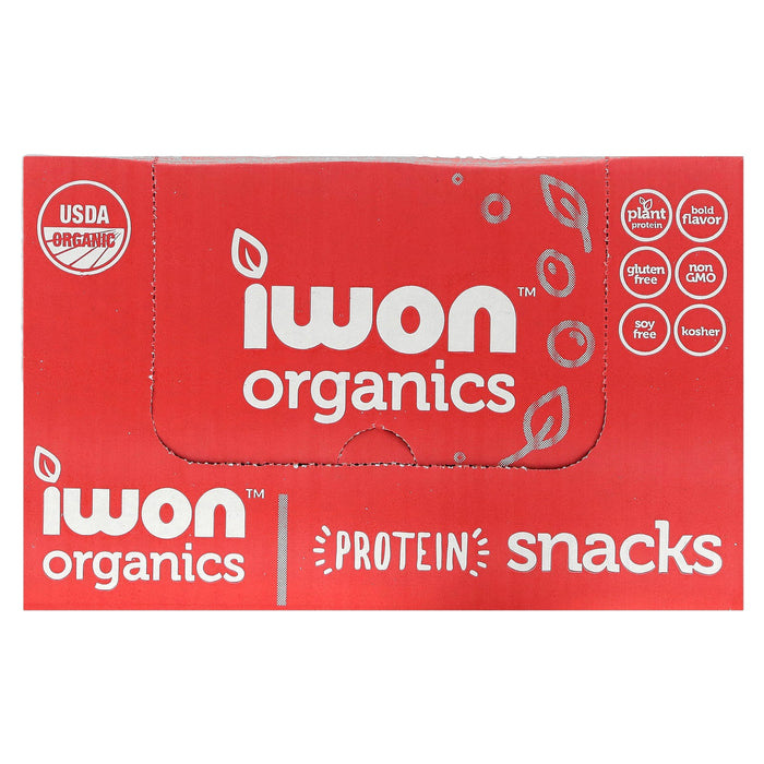 IWON Organics, Organic Protein Popcorn, White Truffles & Sea Salt, 8 Bags, 1 oz (28 g) Each