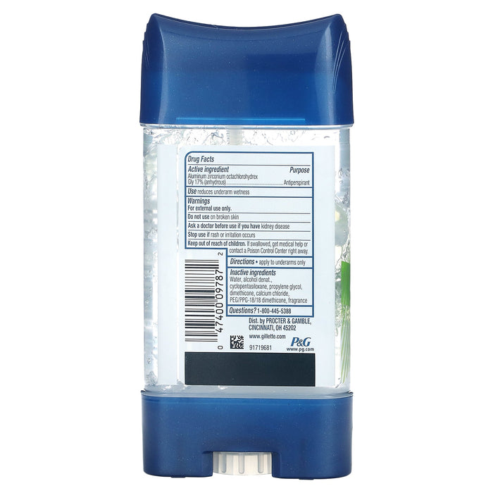 Gillette, Clear + Dri-Tech, Antiperspirant & Deodorant, Cool Wave, 3.8 oz (107 g)