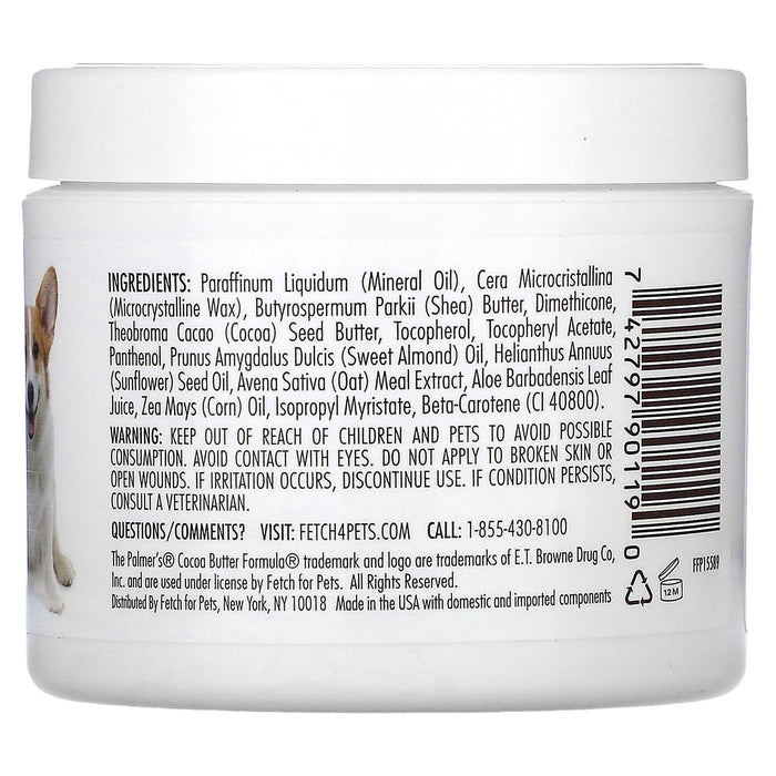 Palmer's for Pets, Coconut Butter Formula with Vitamin E, All Over Relief Balm, For Dry Skin & Pads, Fragrance Free, 3.5 oz (100 g)