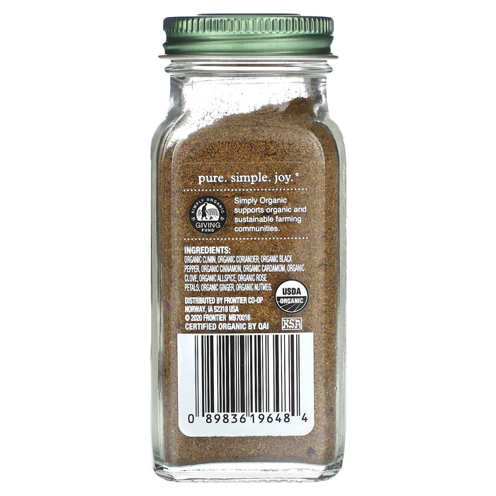 Simply Organic, Baharat Seasoning, 2.5 oz (71 g)