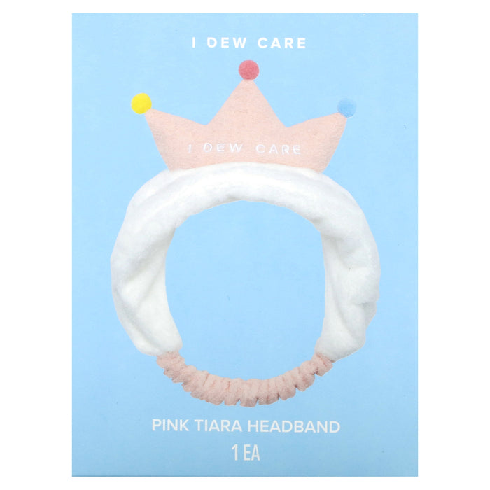 I Dew Care, Tiara Headband, Pink, 1 Headband