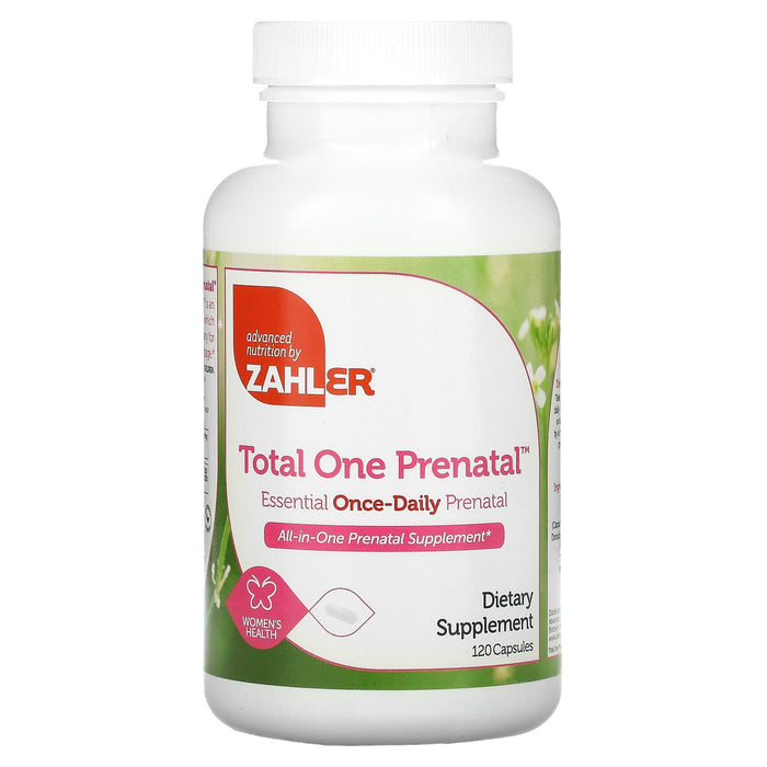 Zahler, Total One Prenatal, Essential Once-Daily Prenatal, 60 Capsules