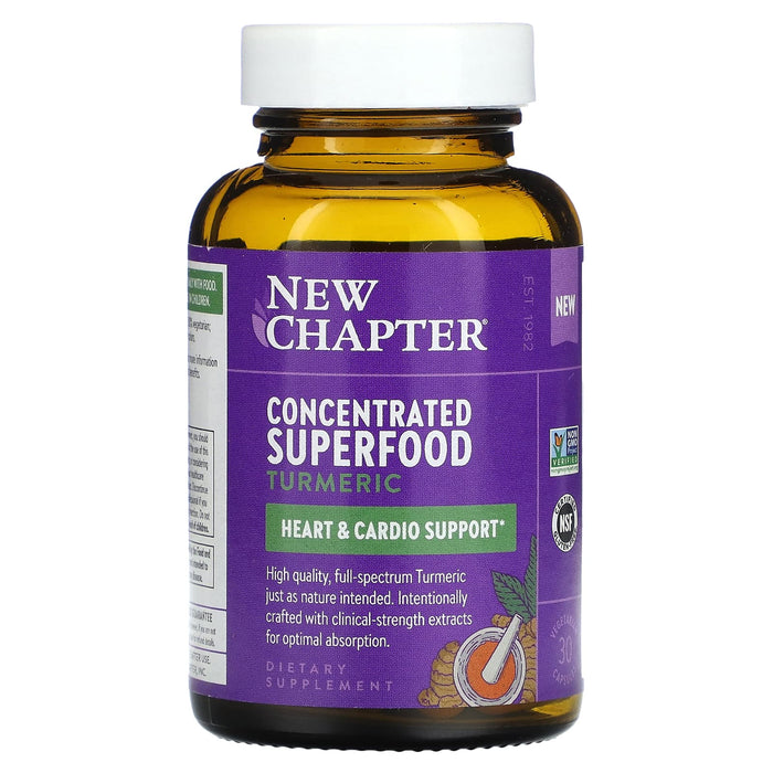 New Chapter, Concentrated Superfood Turmeric , 30 Vegetarian Capsules
