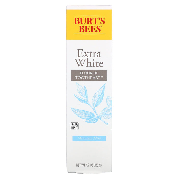Burt's Bees, Charcoal + Whitening, Fluoride Toothpaste, Mountain Mint, 4.7 oz (133 g)