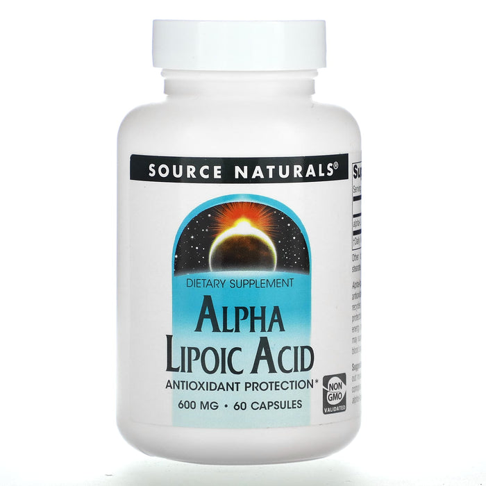 Source Naturals, Alpha Lipoic Acid, 600 mg, 60 Capsules