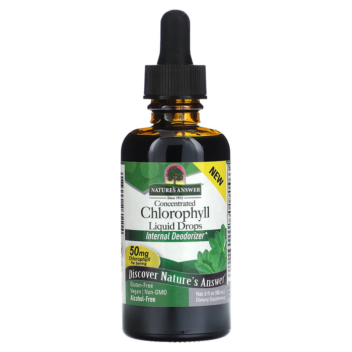 Nature's Answer, Concentrated Chlorophyll Liquid Drops, 50 mg, 2 fl oz (60 ml)