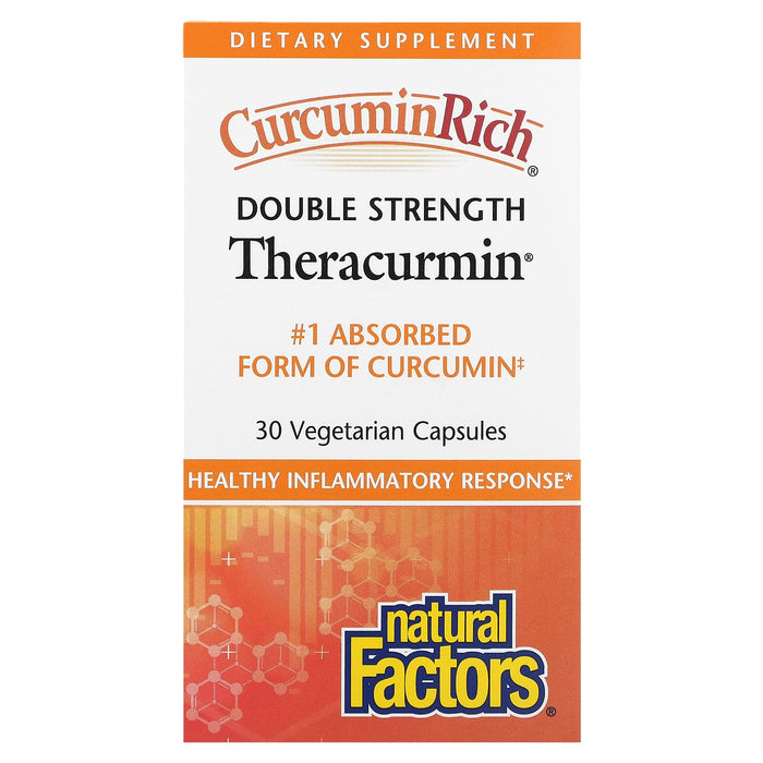 Natural Factors, Theracurmin, Double Strength, 30 Vegetarian Capsules