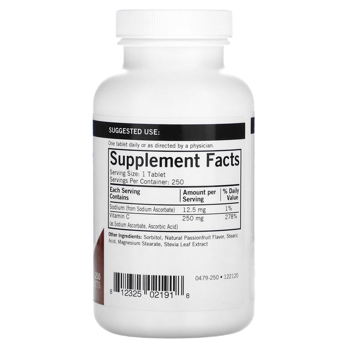 Kirkman Labs, Chewable Vitamin C, 250 mg, 250 Tablets