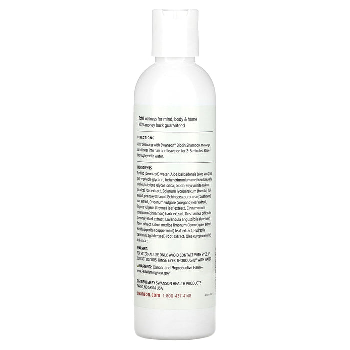 Swanson, Biotin with Silica Conditioner, 8 fl oz (237 ml)