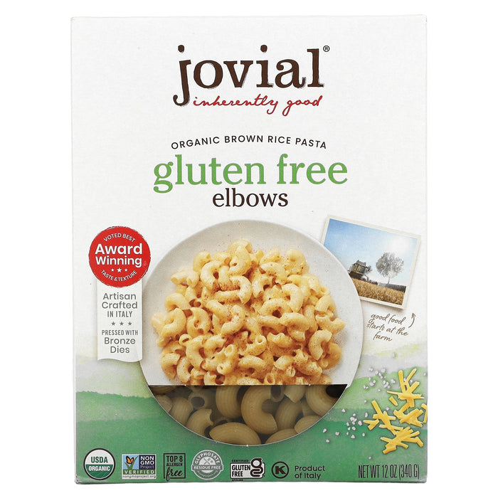 Jovial, Organic Brown Rice Pasta, Fusilli, 12 oz (340 g)