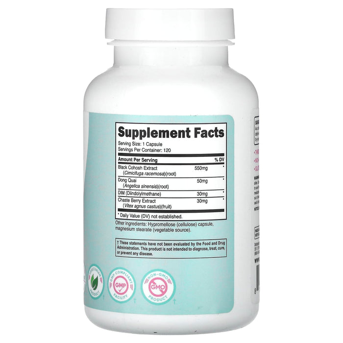 Nutricost, Women, Black Cohosh, 660 mg, 120 Capsules
