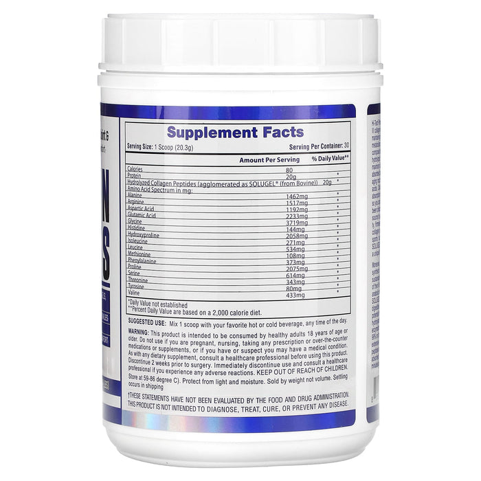Hi Tech Pharmaceuticals, Collagen Peptides, 1.34 lb (609 g)