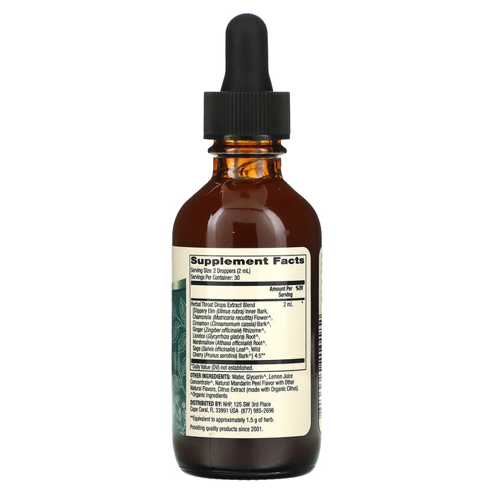 Dr. Mercola, Herbal Throat Drops with Slippery Elm, 2 fl oz (60 ml)