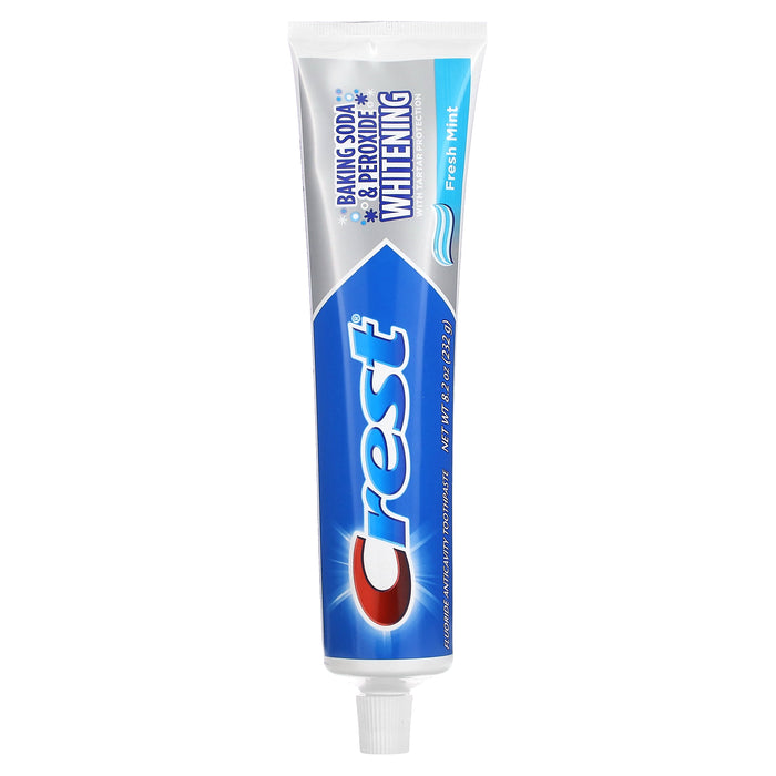 Crest, Baking Soda & Peroxide Whitening Fluoride Toothpaste, Fresh Mint, 8.2 oz (232 g)