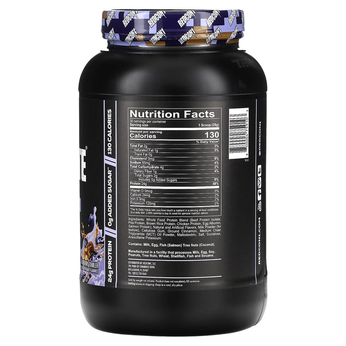 Redcon1, MRE Lite, Whole Food Protein, Blueberry Cobbler, 1.92 lb (870 g)