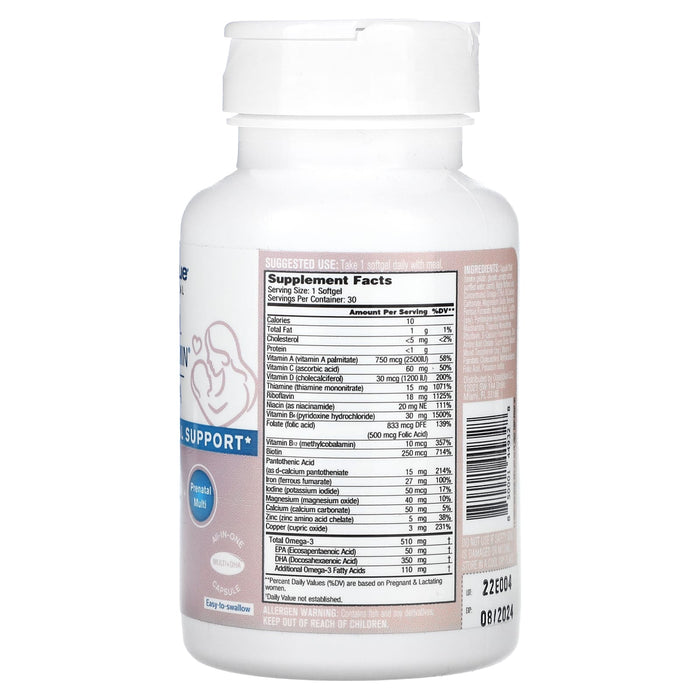 OceanBlue, Professional, Prenatal Multivitamin with DHA, 30 Softgels