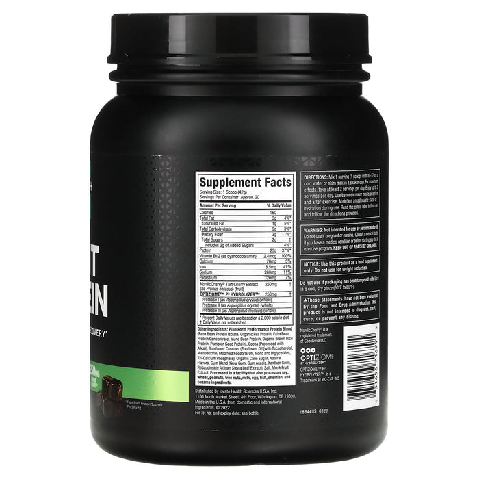 MuscleTech, Plant Protein, Vanilla, 1.82 lbs (824 g)