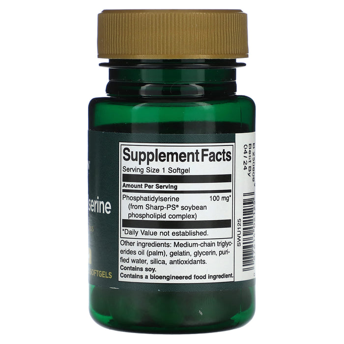 Swanson, Phosphatidylserine, 100 mg, 30 Softgels