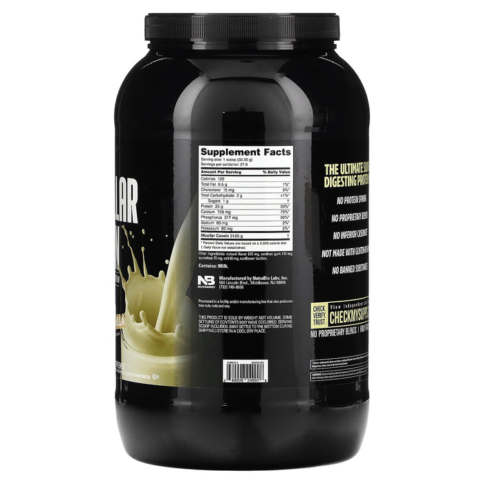 Nutrabio Labs, Micellar Casein, Alpine Vanilla , 2 lb (907 g)