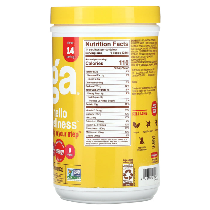 Vega, Plant-Based, Hello Wellness Drink Mix, Choco Cinnamon Banana, 14.3 oz (405 g)