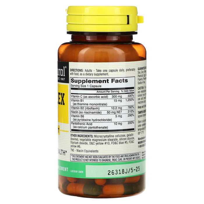 Mason Natural, B-Complex With C, 100 Capsules