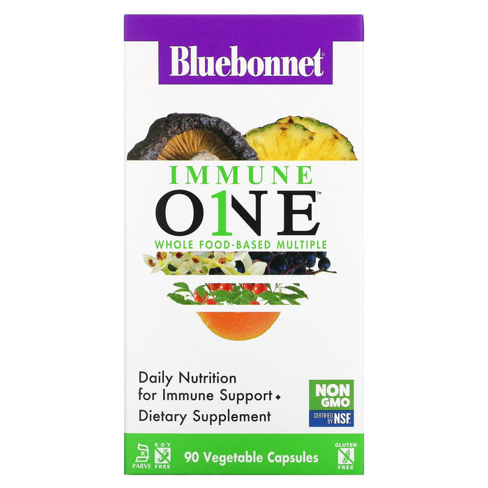 Bluebonnet Nutrition, Immune One, Whole Food-Based Multiple, 90 Vegetable Capsules