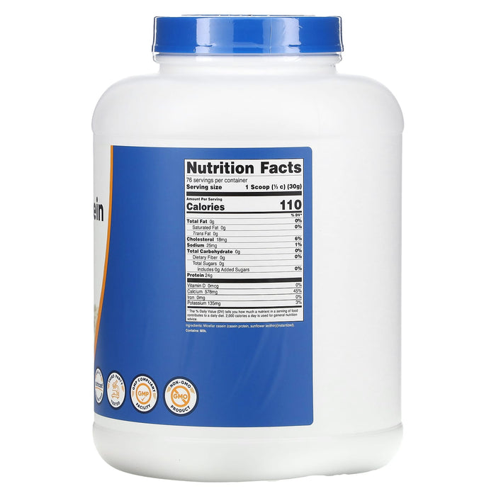 Nutricost, Casein Protein, Unflavored, 5 lb (2,268 g)