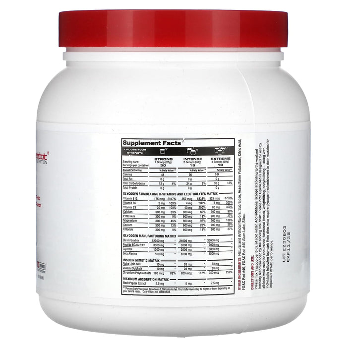 Metabolic Nutrition, GlycoLoad, Watermelon, 600 g